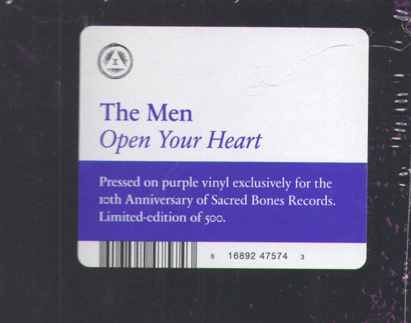 The Men (2) : Open Your Heart (LP, Album, Ltd, RE, Pur)