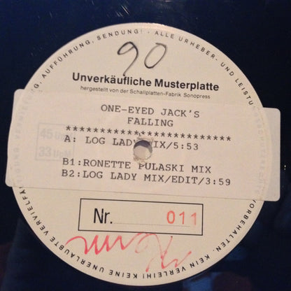 One-eyed Jacks : Falling (12", Promo, W/Lbl)