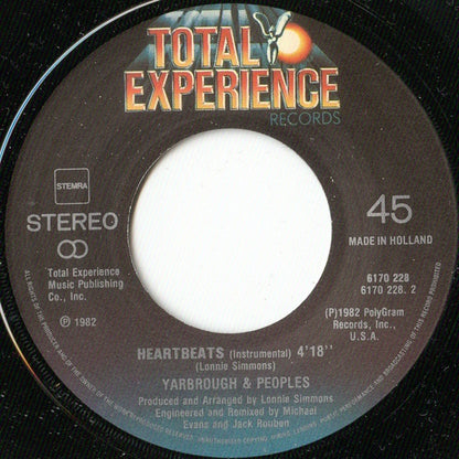 Yarbrough & Peoples : Heartbeats (7", Single)