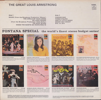 Louis Armstrong : The Great Louis Armstrong (LP, Comp)