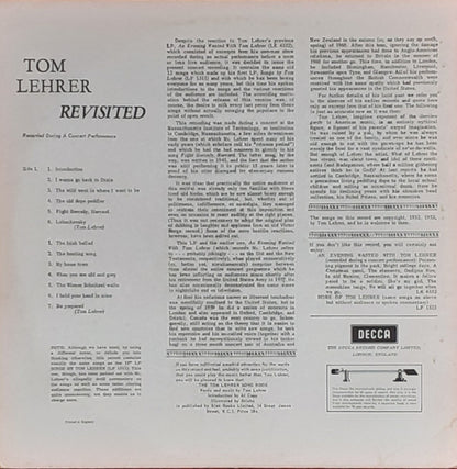 Tom Lehrer : Tom Lehrer Revisited  (LP, Album, Mono, RE)