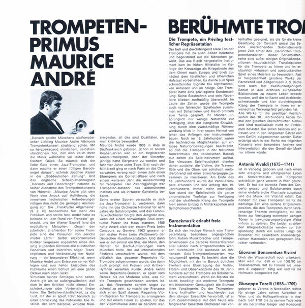 Maurice André : Berühmte Trompetenkonzerte (4xLP, Comp)