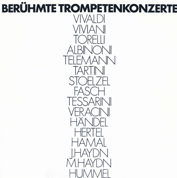 Maurice André : Berühmte Trompetenkonzerte (4xLP, Comp)