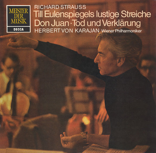 Richard Strauss, Herbert von Karajan, Wiener Philharmoniker : Till Eulenspiegels Lustige Streiche ⋅ Don Juan ⋅ Tod Und Verklärung (LP, Comp, RE)