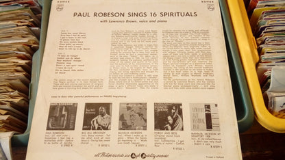 Paul Robeson With Lawrence Brown (4) : Paul Robeson Sings 16 Spirituals  (10", Album)