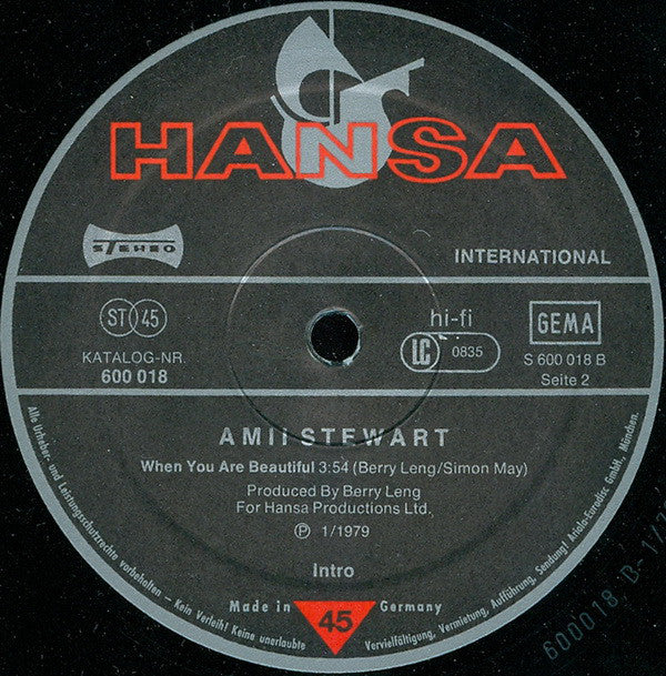 Amii Stewart : Knock On Wood (12", Single, Ltd)