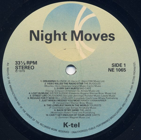Various : Night Moves (LP, Comp)