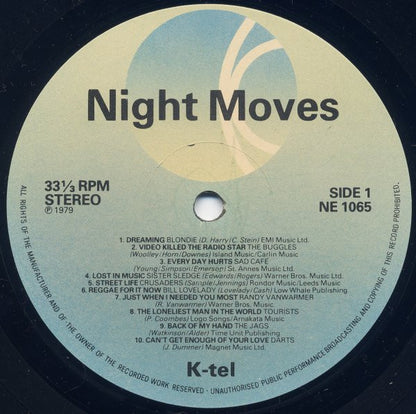 Various : Night Moves (LP, Comp)