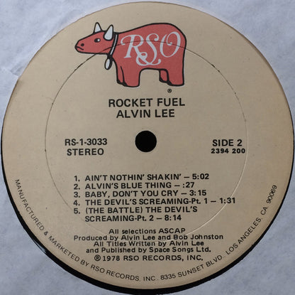 Alvin Lee & Ten Years Later : Rocket Fuel (LP, Album, Bes)