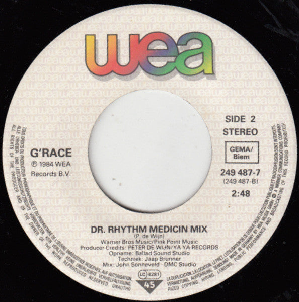 G'Race : Dr. Rhythm (7", Single)