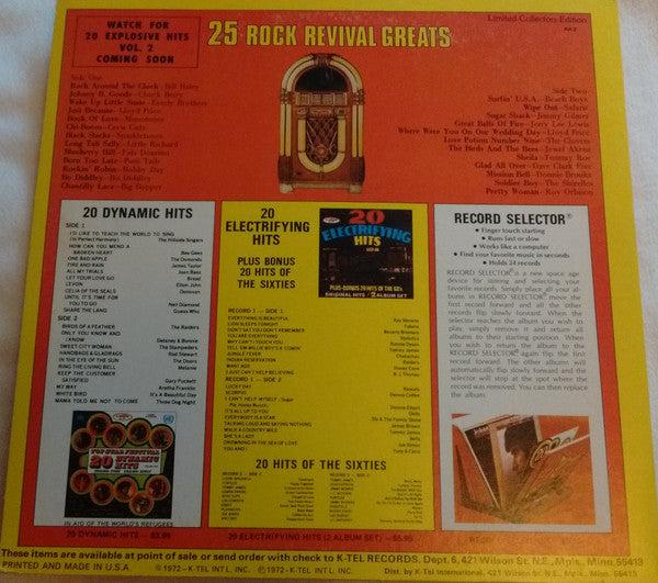 Various : 25 Rock Revival Greats (LP, Comp)