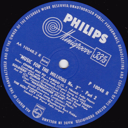 Various : Music For The Millions no. 2 (10", Mono)