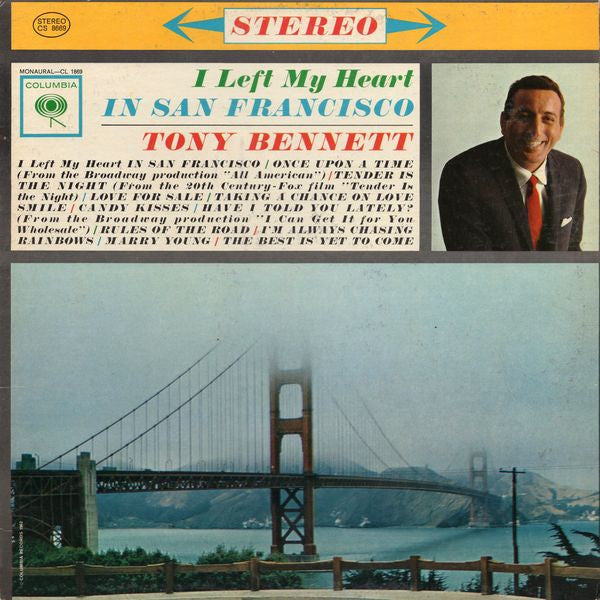 Tony Bennett : I Left My Heart In San Francisco (LP, Album, RE)