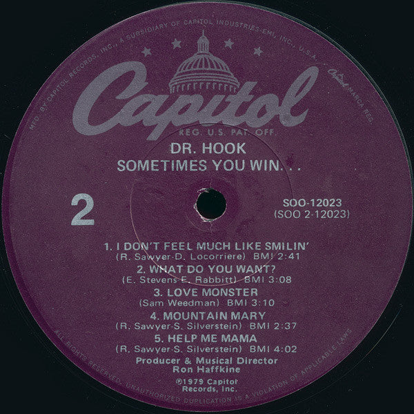 Dr. Hook : Sometimes You Win (LP, Album, Los)