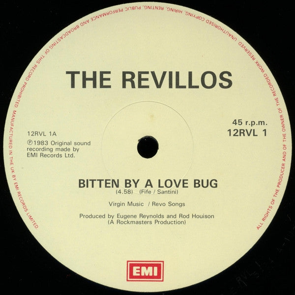 The Revillos : Bitten By A Love Bug (12", Single)