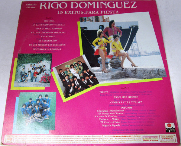 Grupo Audaz De Rigo Dominguez : 15 Exitos Para Fiesta (LP, Comp)