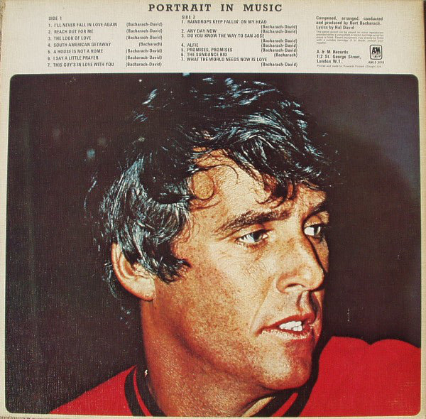 Burt Bacharach : Portrait In Music (LP, Comp, Gat)