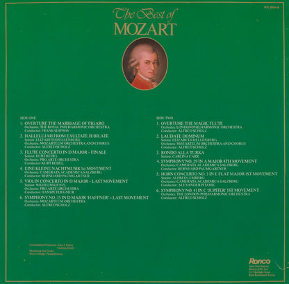 Wolfgang Amadeus Mozart : The Best Of Mozart (LP, Comp)