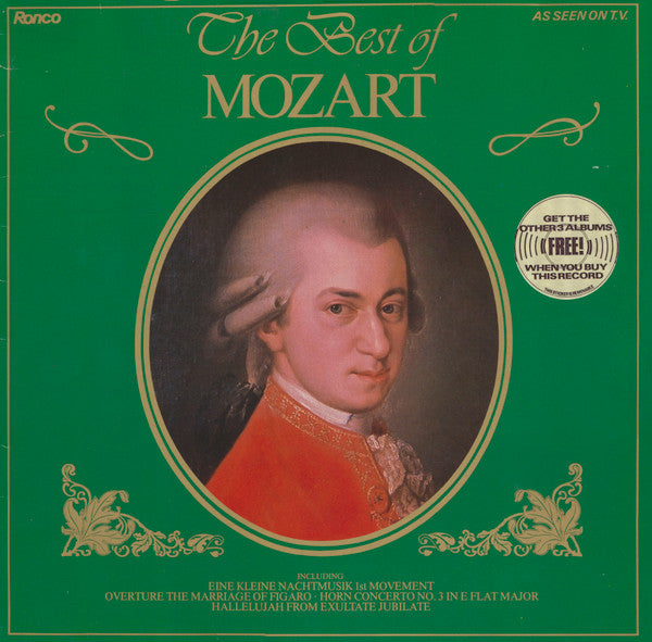 Wolfgang Amadeus Mozart : The Best Of Mozart (LP, Comp)