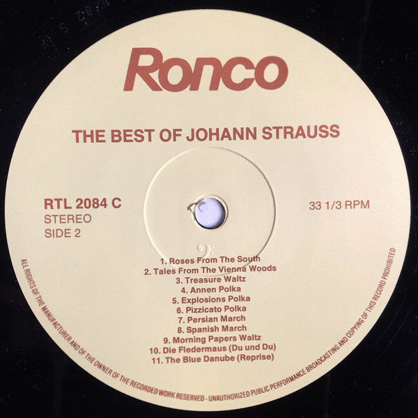 Johann Strauss Jr. : The Best Of Strauss (LP, Comp)