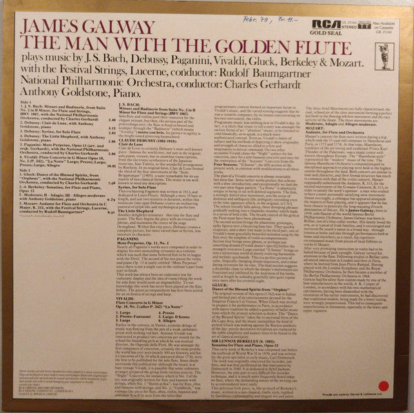 James Galway : The Man With The Golden Flute (LP)