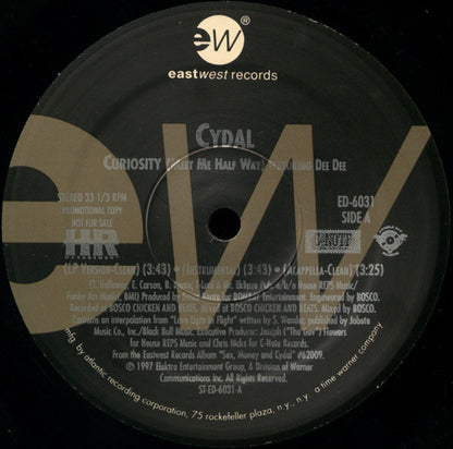 Cydal : Curiosity (Meet Me Half Way) (12", Promo)