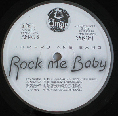 Jomfru Ane Band : Rock Me Baby (LP, Album)