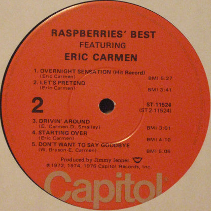 Raspberries : Raspberries' Best - Featuring Eric Carmen (LP, Comp, Win)