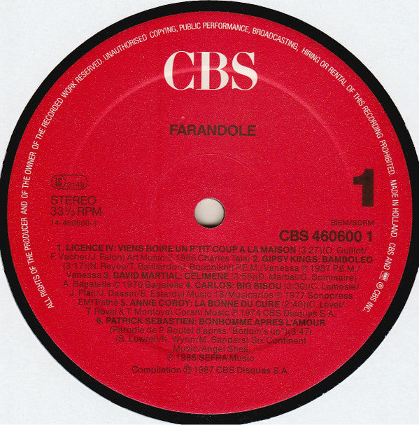 Various : Farandole (LP, Comp)