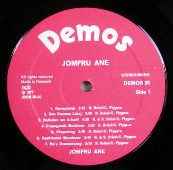 Jomfru Ane Band : Jomfru Ane (LP, Album, Pin)