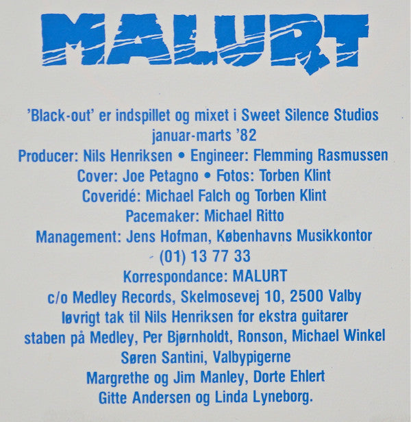 Malurt : Black-Out (LP, Album)