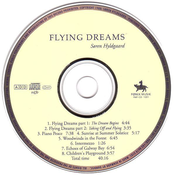 Søren Hyldgaard : Flying Dreams (CD, Album, RE)