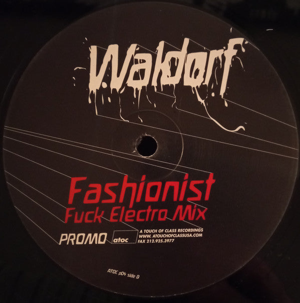 Waldorf : Fashionist (12", Promo)