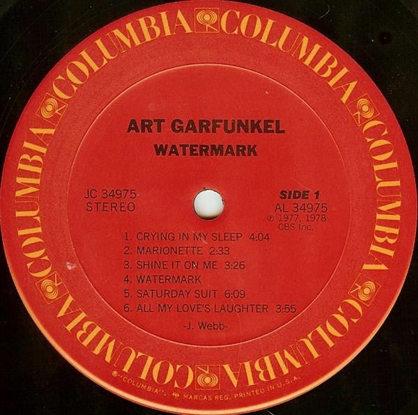 Art Garfunkel : Watermark (LP, Album, Ter)