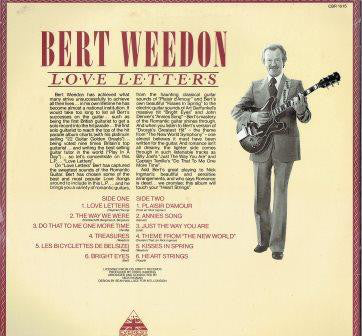 Bert Weedon : Love Letters (LP)