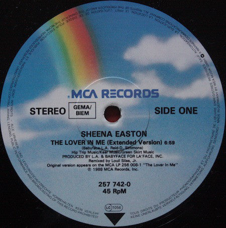 Sheena Easton : The Lover In Me (12")