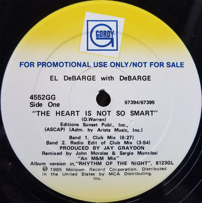 El DeBarge With DeBarge : The Heart Is Not So Smart (12", Promo)