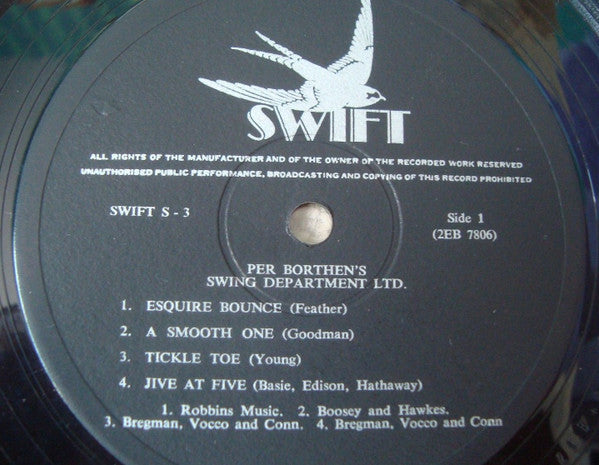 Per Borthen Swing Department Ltd. : Wrap Your Troubles In Swing (LP, Album)