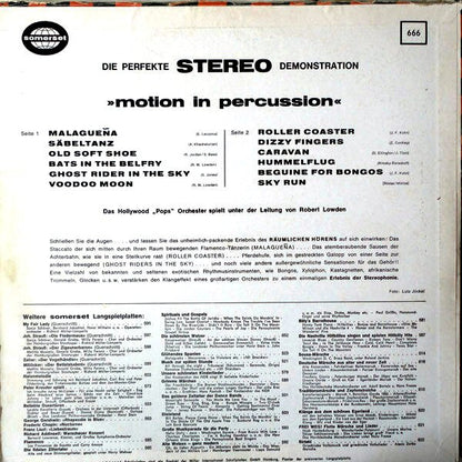 Hollywood Pops Orchestra : Motion In Percussion (LP, Album)