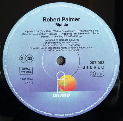 Robert Palmer : Riptide (LP, Album)