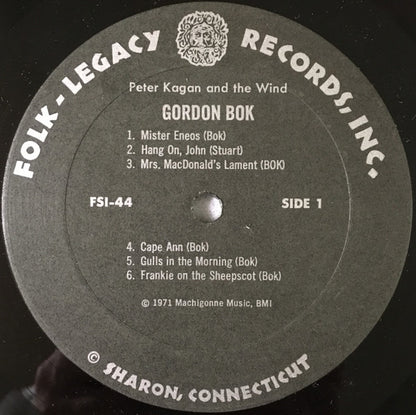 Gordon Bok : Peter Kagan And The Wind (LP, RE)