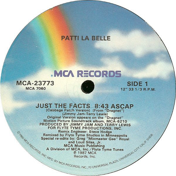 Patti LaBelle : Just The Facts (12", Single, Glo)