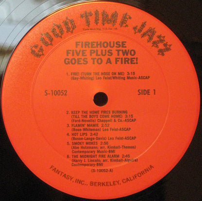 Firehouse Five Plus Two : Goes To A Fire (LP, Album, RE)