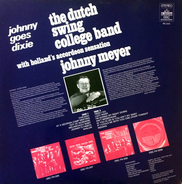 The Dutch Swing College Band & Johnny Meijer : Johnny Goes Dixie (LP, Album)