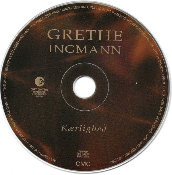 Grethe Ingmann : Kærlighed (CD, Comp, Copy Prot., RM, dig)