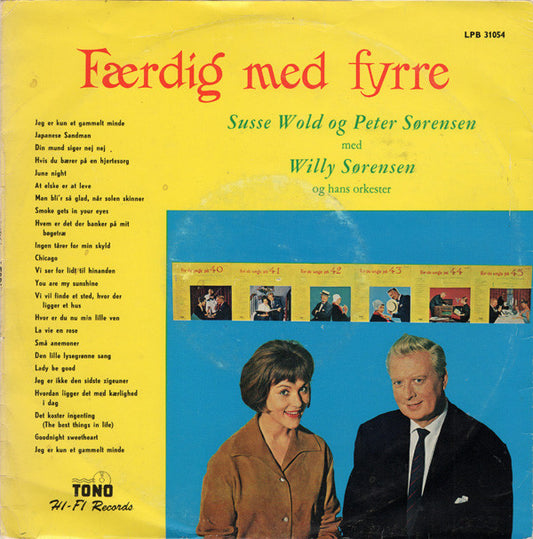 Susse Wold Og Peter Sørensen (2) Med Willy Sørensens Orkester : Færdig Med Fyrre (10", Comp, Mono)