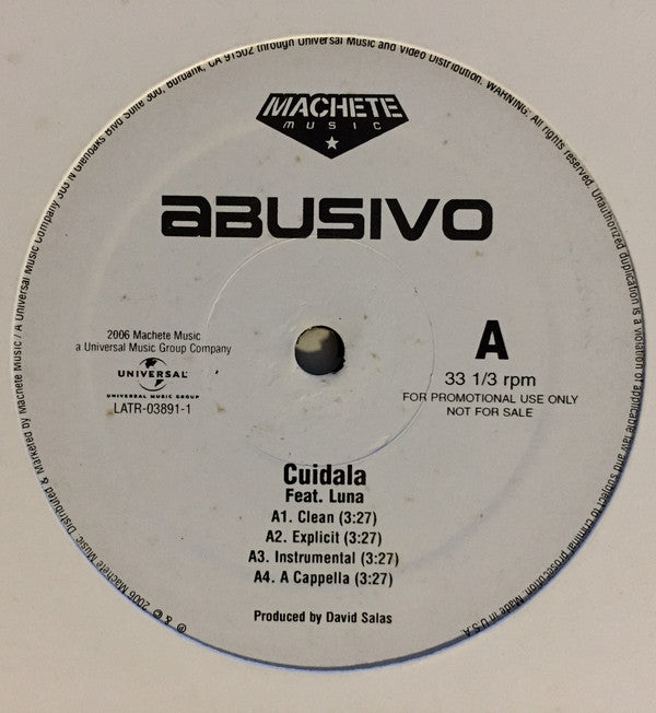 Don Abusivo : Cuidala / Tu Mirada  (12", Single, Promo)