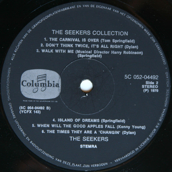 The Seekers : The Seekers Collection (LP, Comp)