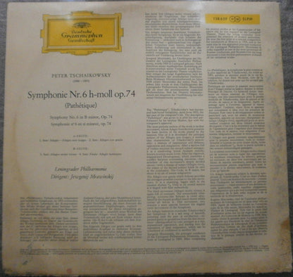 Pyotr Ilyich Tchaikovsky, Leningrad Philharmonic Orchestra - Evgeny Mravinsky : Symphonie Nr.6 »Pathétique« (LP)