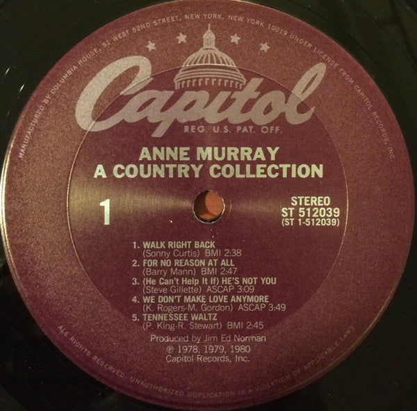 Anne Murray : A Country Collection (LP, Comp, Club, San)